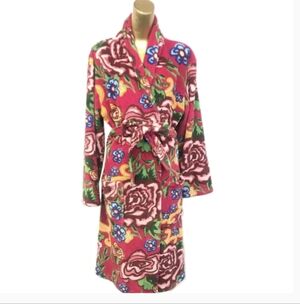 Madonna Inn CA Cozy Floral Robe w/ Pockets Madonna Inn Carpet Print, S/M